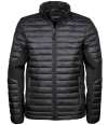 T9626 9626 Tee Jays Crossover Padded Jacket Black/Black colour image